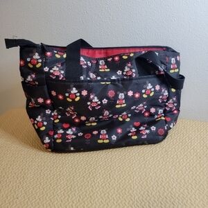 Disney mickey/minnie black red baby diaper bag